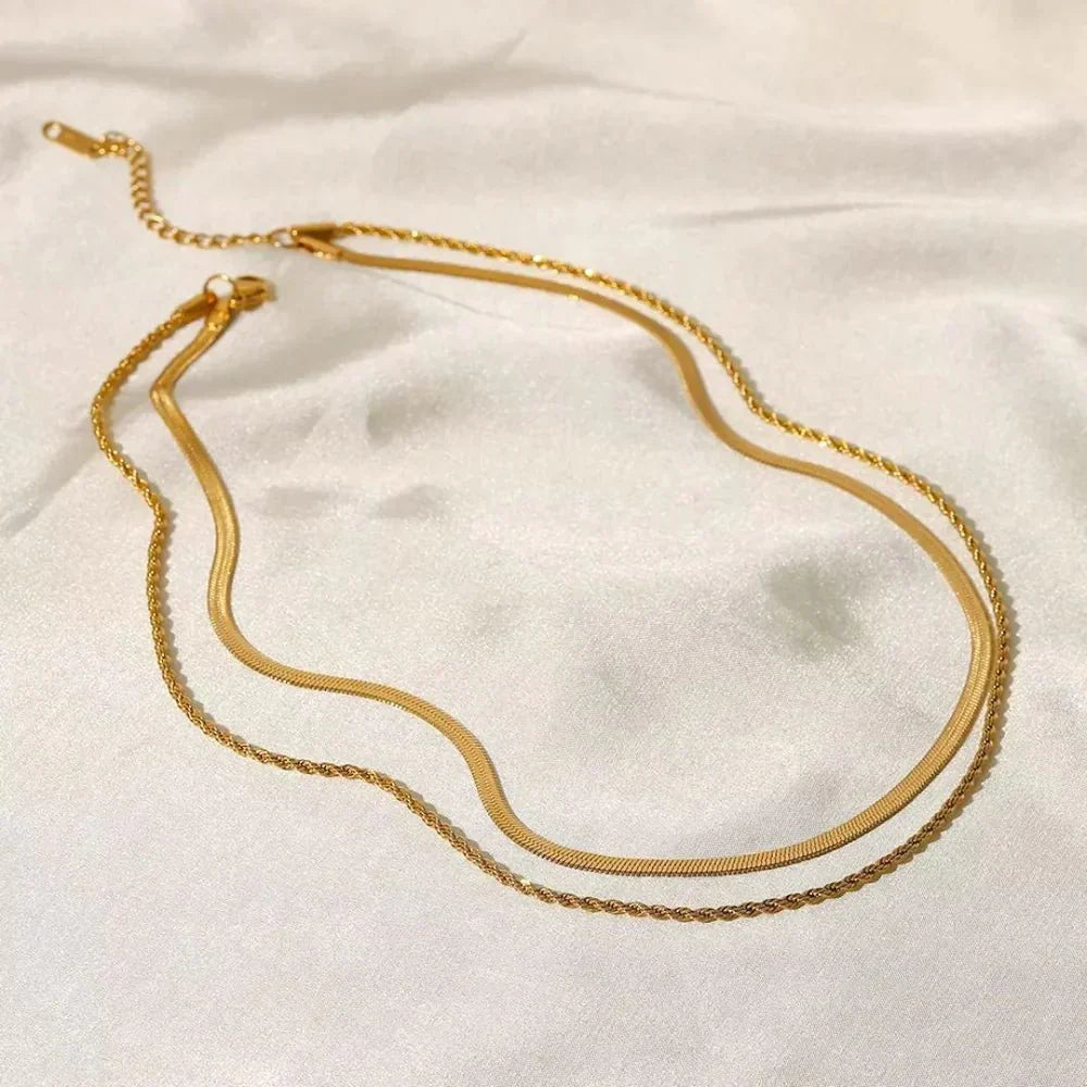 Mix Melina Necklace - Gold