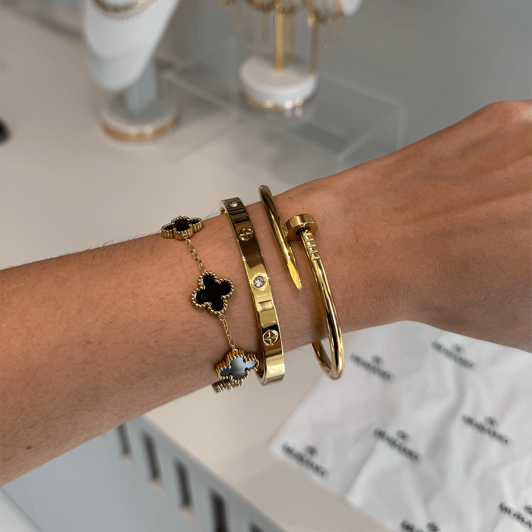 Virginia Clover Mix Bracelet - Gold