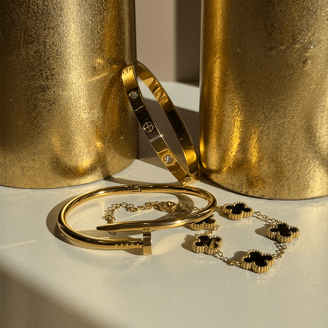 Virginia Clover Mix Bracelet - Gold
