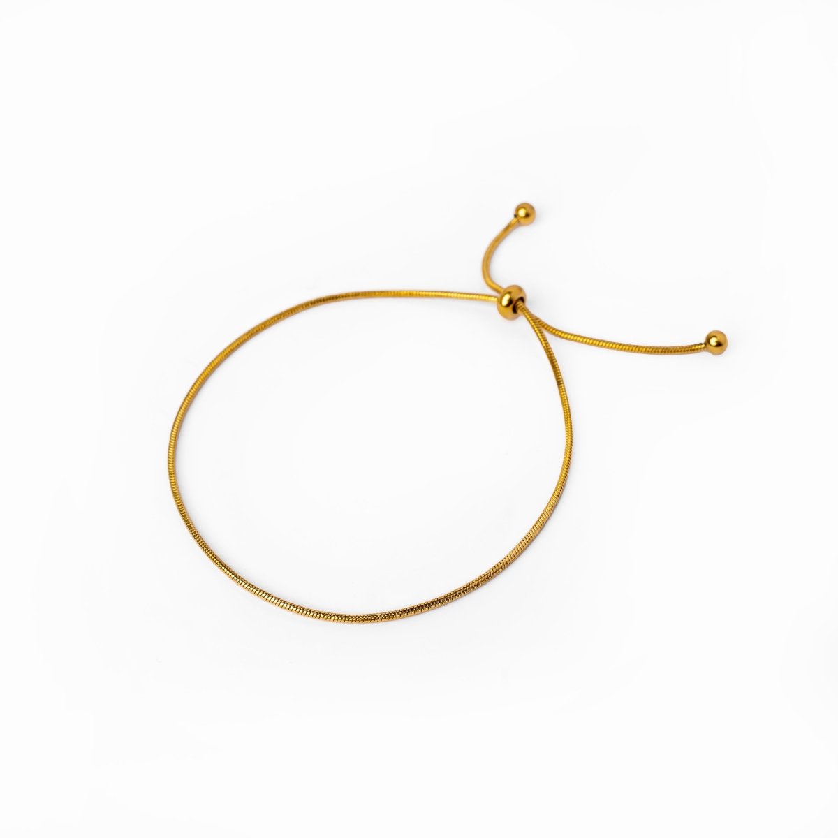 Thin Bracelet - Gold (Adjustable)