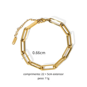 Celina Chain Link Bracelet - Gold