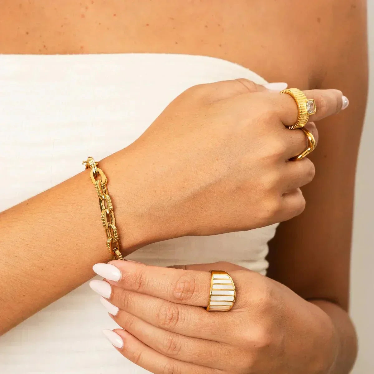 Chunky Link Bracelet - Gold