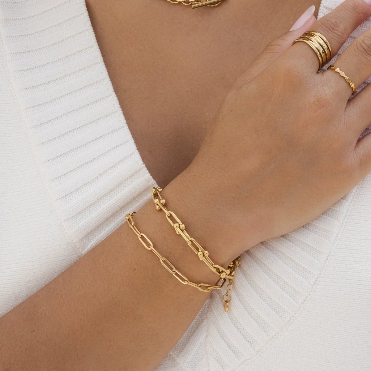 Interwoven Inspiration Link Bracelet - Gold