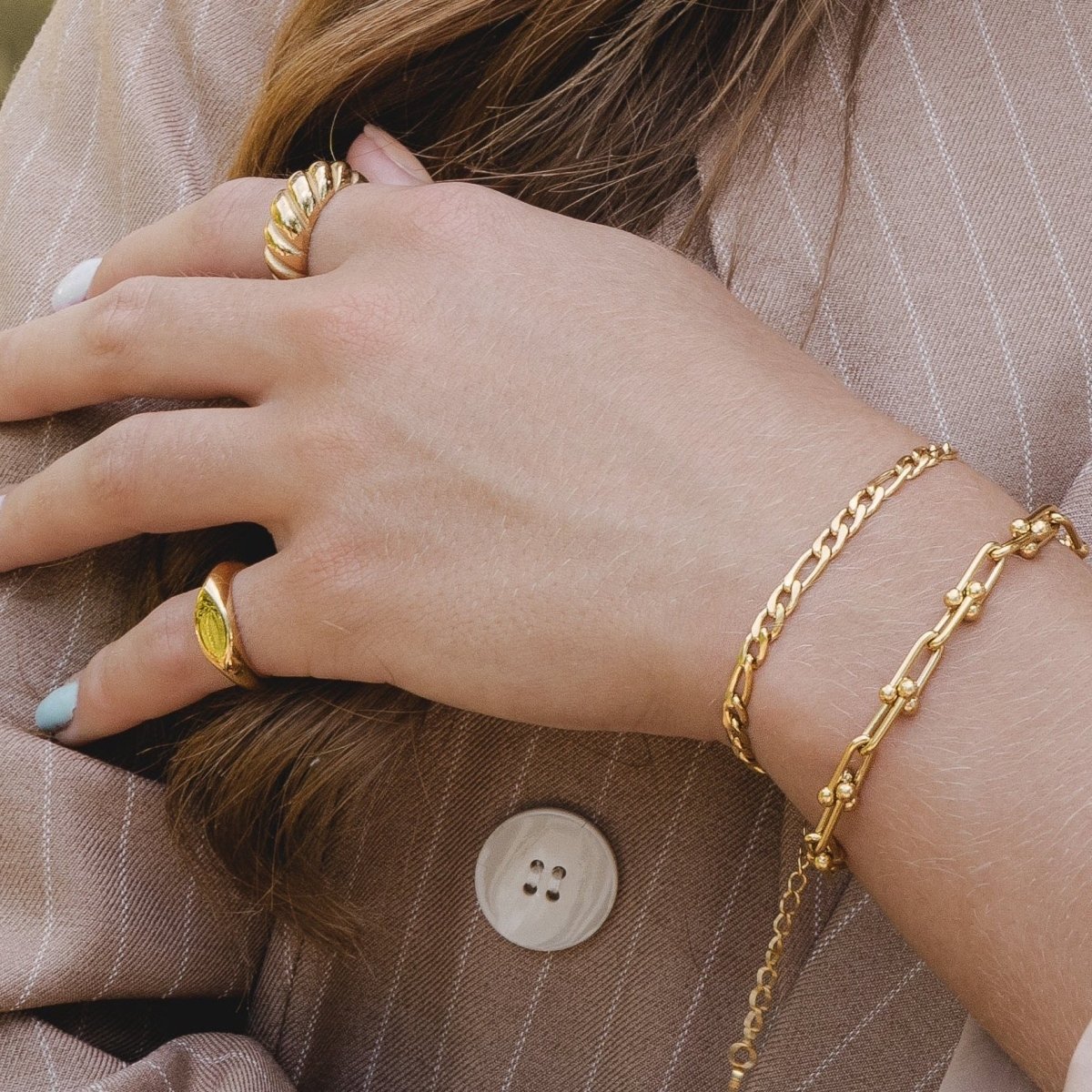 Interwoven Inspiration Link Bracelet - Gold
