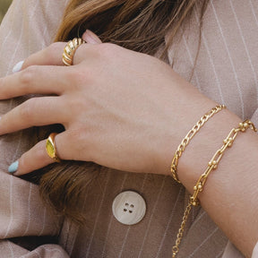 Interwoven Inspiration Link Bracelet - Gold
