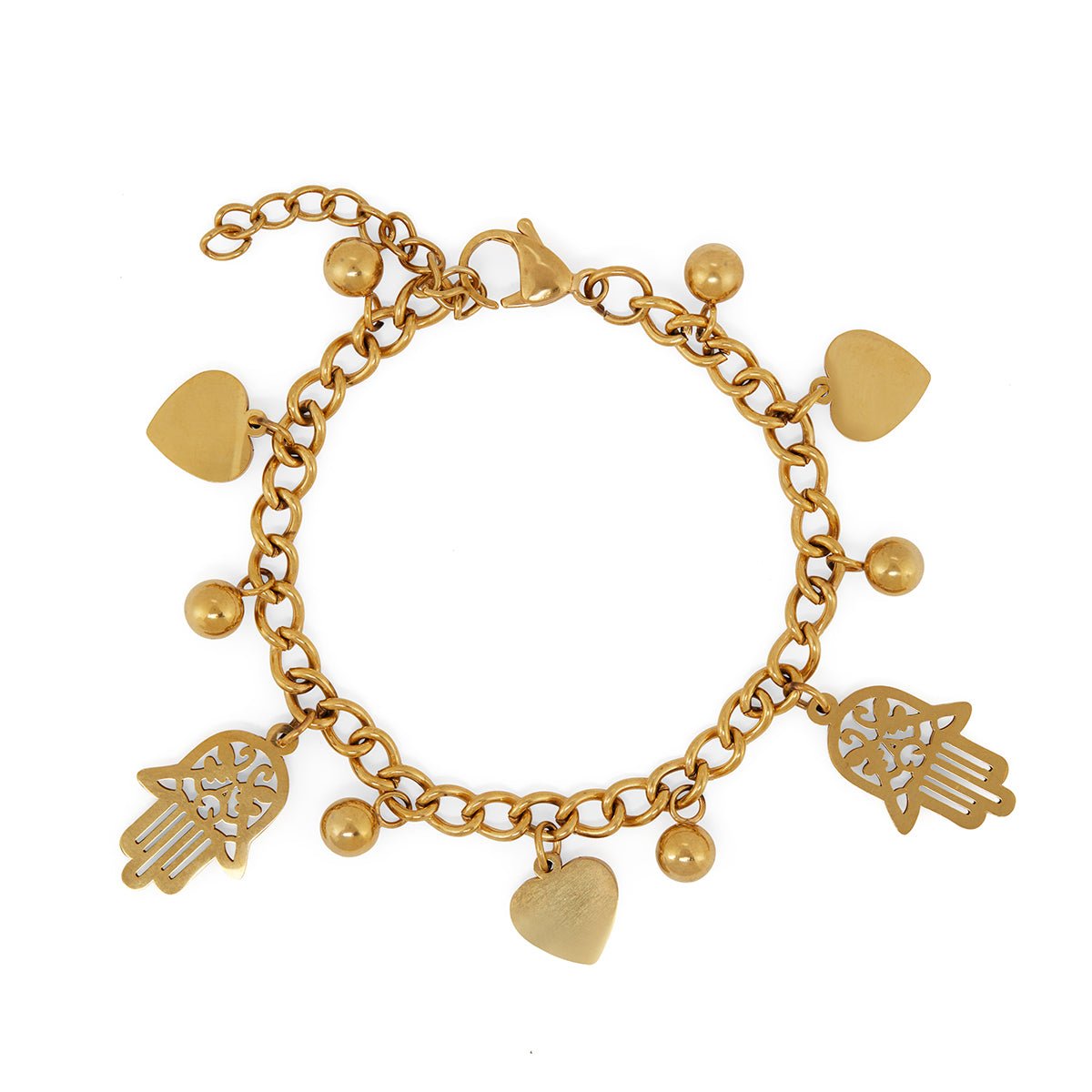 Hamsa Chain Bracelet - Gold