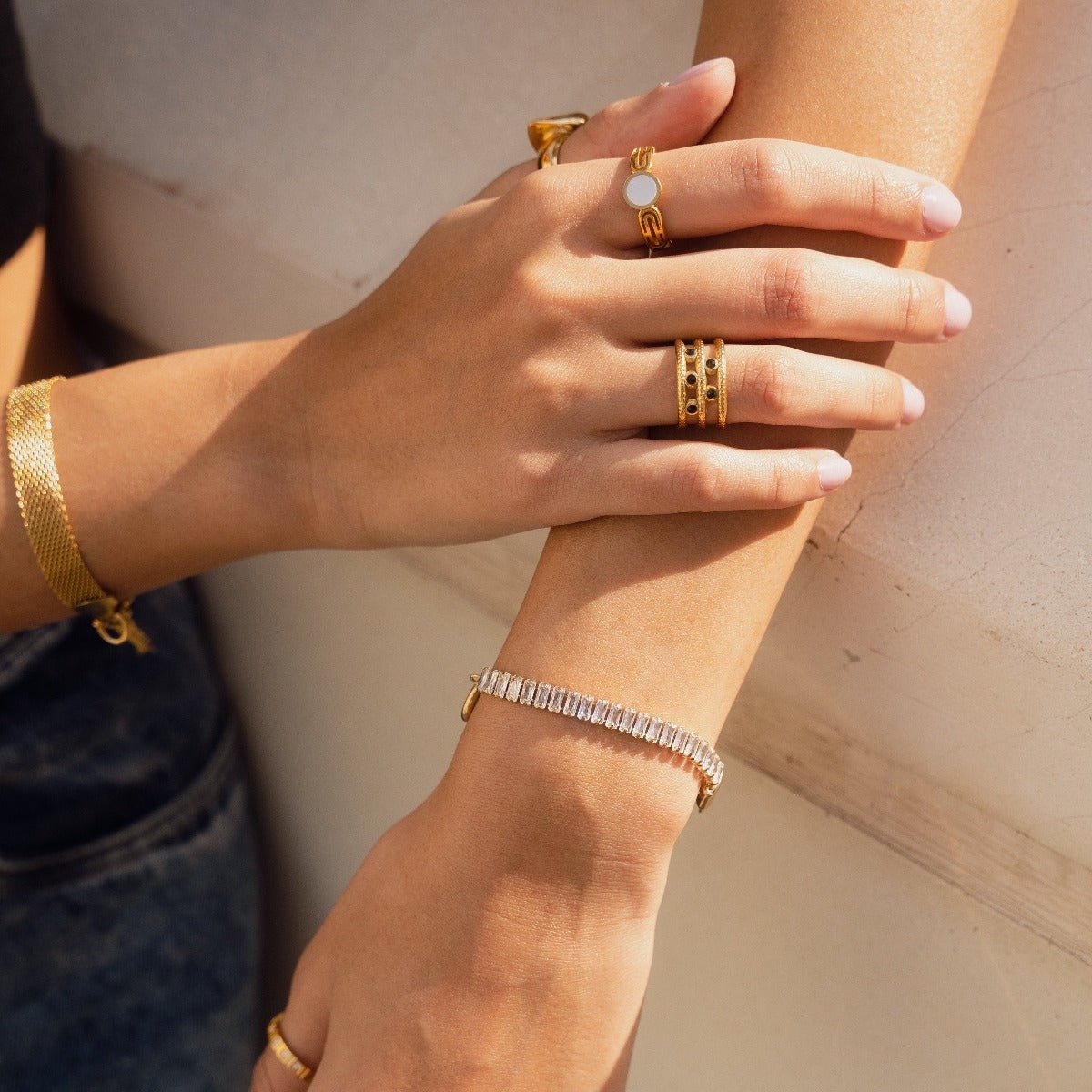 Riviera Baguette Bracelet - Gold