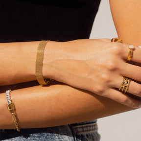 Riviera Baguette Bracelet - Gold