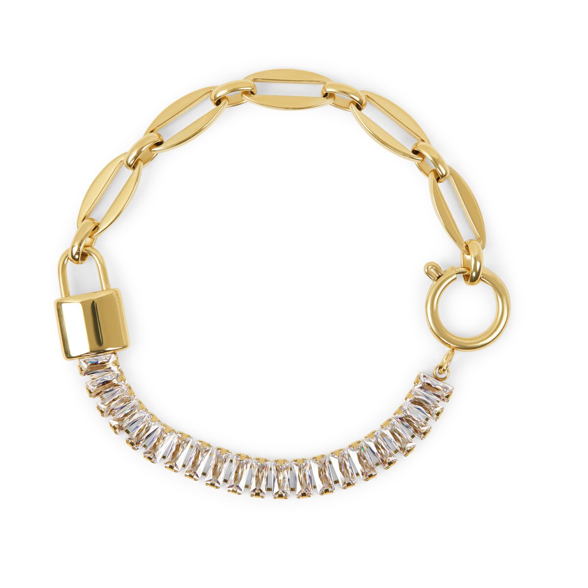 Riviera Baguette Bracelet - Gold