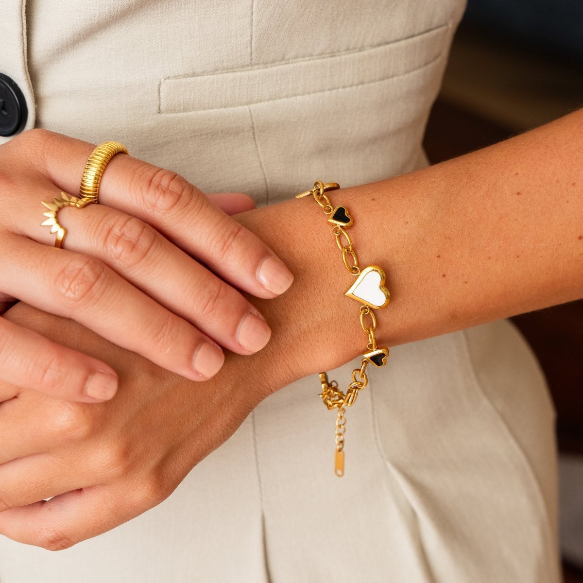 Love Glow Monochrome Bracelet - Gold
