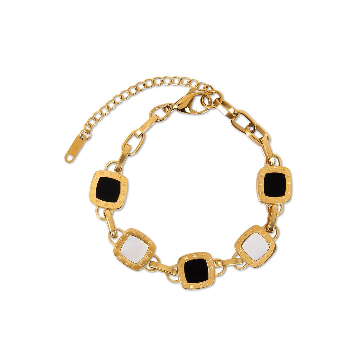 Mono Square Bracelet - Gold