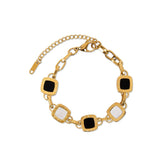 Mono Square Bracelet - Gold