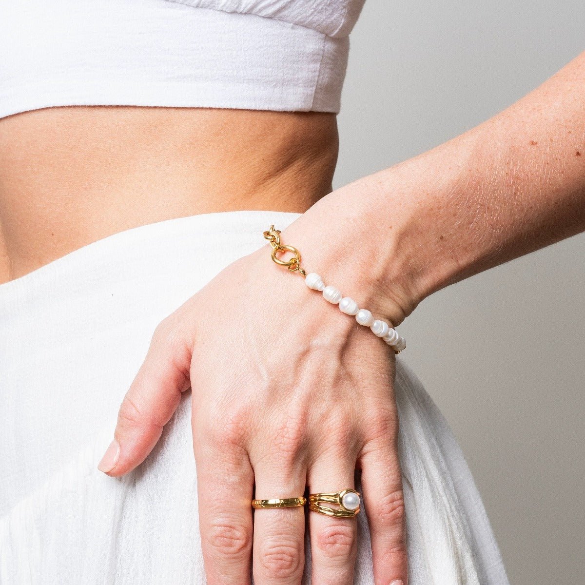 Mood Pearl Bracelet - Gold