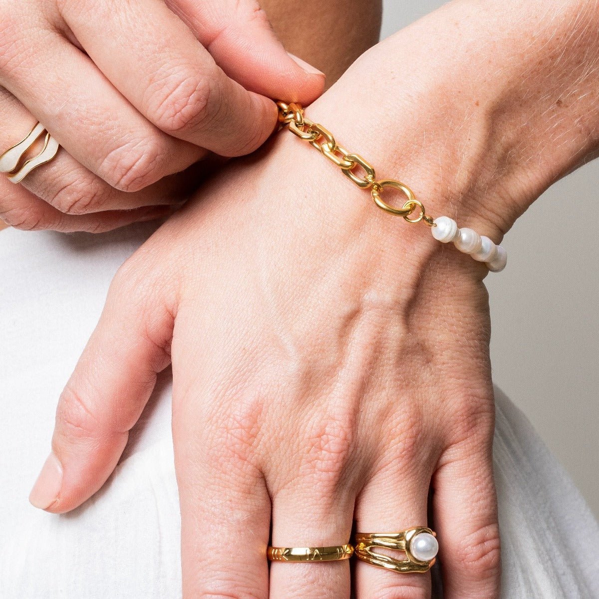 Mood Pearl Bracelet - Gold