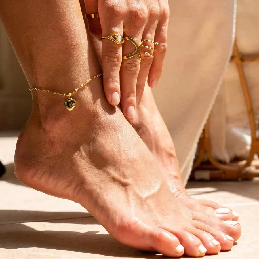 Love Anklet - Gold